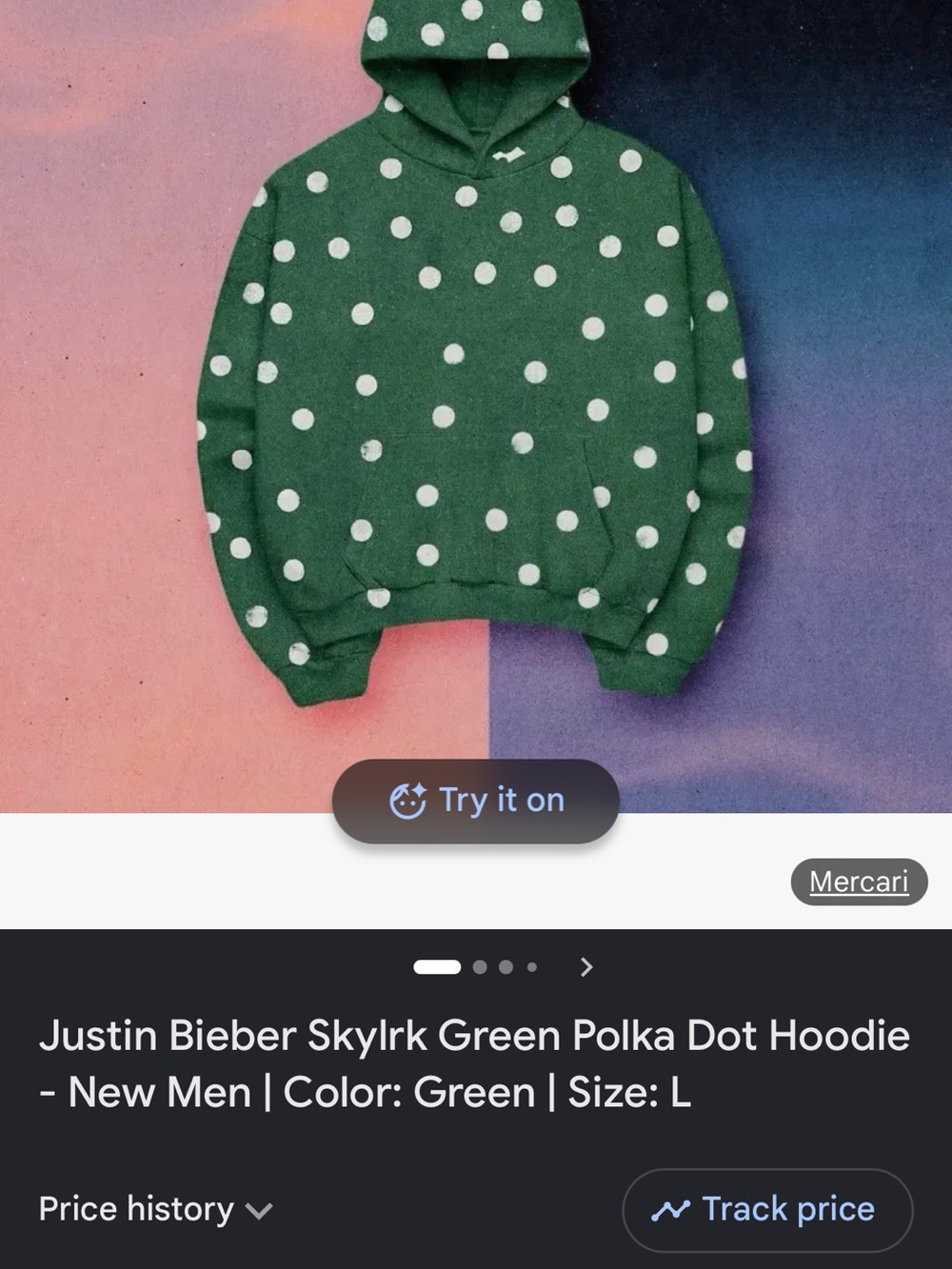 ISO green polka SKYLRK